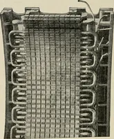 An illustration from Cyclopedia of applied electricity : a general reference work on direct-current generators and motors, storage batteries, electrochemistry, welding, electric wiring, meters, electric lighting, electric railways, power stations, switchboards, power transmission, alternating-current machinery, telegraphy, etc. (1916)