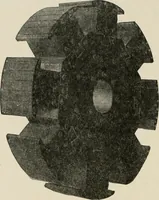 An illustration from Cyclopedia of applied electricity : a general reference work on direct-current generators and motors, storage batteries, electrochemistry, welding, electric wiring, meters, electric lighting, electric railways, power stations, switchboards, power transmission, alternating-current machinery, telegraphy, etc. (1916)