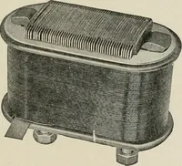 An illustration from Cyclopedia of applied electricity : a general reference work on direct-current generators and motors, storage batteries, electrochemistry, welding, electric wiring, meters, electric lighting, electric railways, power stations, switchboards, power transmission, alternating-current machinery, telegraphy, etc. (1916)