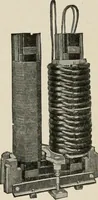 An illustration from Cyclopedia of applied electricity : a general reference work on direct-current generators and motors, storage batteries, electrochemistry, welding, electric wiring, meters, electric lighting, electric railways, power stations, switchboards, power transmission, alternating-current machinery, telegraphy, etc. (1916)