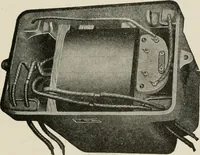 An illustration from Cyclopedia of applied electricity : a general reference work on direct-current generators and motors, storage batteries, electrochemistry, welding, electric wiring, meters, electric lighting, electric railways, power stations, switchboards, power transmission, alternating-current machinery, telegraphy, etc. (1916)