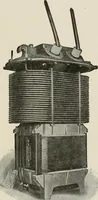 An illustration from Cyclopedia of applied electricity : a general reference work on direct-current generators and motors, storage batteries, electrochemistry, welding, electric wiring, meters, electric lighting, electric railways, power stations, switchboards, power transmission, alternating-current machinery, telegraphy, etc. (1916)