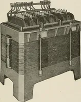 An illustration from Cyclopedia of applied electricity : a general reference work on direct-current generators and motors, storage batteries, electrochemistry, welding, electric wiring, meters, electric lighting, electric railways, power stations, switchboards, power transmission, alternating-current machinery, telegraphy, etc. (1916)