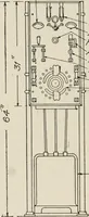 An illustration from Cyclopedia of applied electricity : a general reference work on direct-current generators and motors, storage batteries, electrochemistry, welding, electric wiring, meters, electric lighting, electric railways, power stations, switchboards, power transmission, alternating-current machinery, telegraphy, etc. (1916)