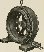 An illustration from Cyclopedia of applied electricity : a general reference work on direct-current generators and motors, storage batteries, electrochemistry, welding, electric wiring, meters, electric lighting, electric railways, power stations, switchboards, power transmission, alternating-current machinery, telegraphy, etc. (1916)