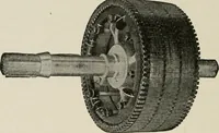 An illustration from Cyclopedia of applied electricity : a general reference work on direct-current generators and motors, storage batteries, electrochemistry, welding, electric wiring, meters, electric lighting, electric railways, power stations, switchboards, power transmission, alternating-current machinery, telegraphy, etc. (1916)