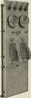An illustration from Cyclopedia of applied electricity : a general reference work on direct-current generators and motors, storage batteries, electrochemistry, welding, electric wiring, meters, electric lighting, electric railways, power stations, switchboards, power transmission, alternating-current machinery, telegraphy, etc. (1916)