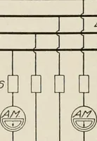 An illustration from Cyclopedia of applied electricity : a general reference work on direct-current generators and motors, storage batteries, electrochemistry, welding, electric wiring, meters, electric lighting, electric railways, power stations, switchboards, power transmission, alternating-current machinery, telegraphy, etc. (1916)