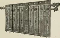 An illustration from Cyclopedia of applied electricity : a general reference work on direct-current generators and motors, storage batteries, electrochemistry, welding, electric wiring, meters, electric lighting, electric railways, power stations, switchboards, power transmission, alternating-current machinery, telegraphy, etc. (1916)