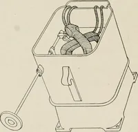 An illustration from Cyclopedia of applied electricity : a general reference work on direct-current generators and motors, storage batteries, electrochemistry, welding, electric wiring, meters, electric lighting, electric railways, power stations, switchboards, power transmission, alternating-current machinery, telegraphy, etc. (1916)