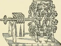 An illustration from Cyclopedia of applied electricity : a general reference work on direct-current generators and motors, storage batteries, electrochemistry, welding, electric wiring, meters, electric lighting, electric railways, power stations, switchboards, power transmission, alternating-current machinery, telegraphy, etc. (1916)