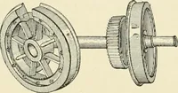 An illustration from Cyclopedia of applied electricity : a general reference work on direct-current generators and motors, storage batteries, electrochemistry, welding, electric wiring, meters, electric lighting, electric railways, power stations, switchboards, power transmission, alternating-current machinery, telegraphy, etc. (1916)