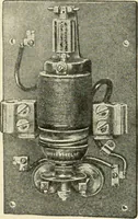 An illustration from Cyclopedia of applied electricity : a general reference work on direct-current generators and motors, storage batteries, electrochemistry, welding, electric wiring, meters, electric lighting, electric railways, power stations, switchboards, power transmission, alternating-current machinery, telegraphy, etc. (1916)