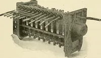 An illustration from Cyclopedia of applied electricity : a general reference work on direct-current generators and motors, storage batteries, electrochemistry, welding, electric wiring, meters, electric lighting, electric railways, power stations, switchboards, power transmission, alternating-current machinery, telegraphy, etc. (1916)