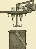 An illustration from Cyclopedia of applied electricity : a general reference work on direct-current generators and motors, storage batteries, electrochemistry, welding, electric wiring, meters, electric lighting, electric railways, power stations, switchboards, power transmission, alternating-current machinery, telegraphy, etc. (1916)