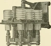 An illustration from Cyclopedia of applied electricity : a general reference work on direct-current generators and motors, storage batteries, electrochemistry, welding, electric wiring, meters, electric lighting, electric railways, power stations, switchboards, power transmission, alternating-current machinery, telegraphy, etc. (1916)
