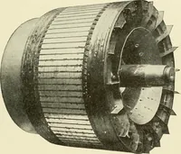 An illustration from Cyclopedia of applied electricity : a general reference work on direct-current generators and motors, storage batteries, electrochemistry, welding, electric wiring, meters, electric lighting, electric railways, power stations, switchboards, power transmission, alternating-current machinery, telegraphy, etc. (1916)