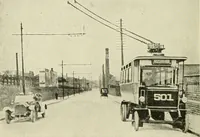 An illustration from Cyclopedia of applied electricity : a general reference work on direct-current generators and motors, storage batteries, electrochemistry, welding, electric wiring, meters, electric lighting, electric railways, power stations, switchboards, power transmission, alternating-current machinery, telegraphy, etc. (1916)