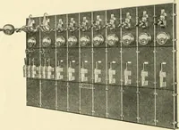 An illustration from Cyclopedia of applied electricity : a general reference work on direct-current generators and motors, storage batteries, electrochemistry, welding, electric wiring, meters, electric lighting, electric railways, power stations, switchboards, power transmission, alternating-current machinery, telegraphy, etc. (1916)