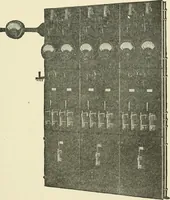 An illustration from Cyclopedia of applied electricity : a general reference work on direct-current generators and motors, storage batteries, electrochemistry, welding, electric wiring, meters, electric lighting, electric railways, power stations, switchboards, power transmission, alternating-current machinery, telegraphy, etc. (1916)