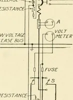 An illustration from Cyclopedia of applied electricity : a general reference work on direct-current generators and motors, storage batteries, electrochemistry, welding, electric wiring, meters, electric lighting, electric railways, power stations, switchboards, power transmission, alternating-current machinery, telegraphy, etc. (1916)