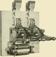 An illustration from Cyclopedia of applied electricity : a general reference work on direct-current generators and motors, storage batteries, electrochemistry, welding, electric wiring, meters, electric lighting, electric railways, power stations, switchboards, power transmission, alternating-current machinery, telegraphy, etc. (1916)