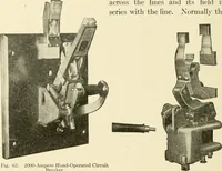 An illustration from Cyclopedia of applied electricity : a general reference work on direct-current generators and motors, storage batteries, electrochemistry, welding, electric wiring, meters, electric lighting, electric railways, power stations, switchboards, power transmission, alternating-current machinery, telegraphy, etc. (1916)
