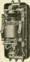An illustration from Cyclopedia of applied electricity : a general reference work on direct-current generators and motors, storage batteries, electrochemistry, welding, electric wiring, meters, electric lighting, electric railways, power stations, switchboards, power transmission, alternating-current machinery, telegraphy, etc. (1916)