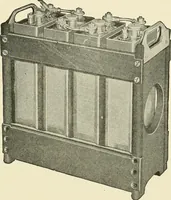 An illustration from Cyclopedia of applied electricity : a general reference work on direct-current generators and motors, storage batteries, electrochemistry, welding, electric wiring, meters, electric lighting, electric railways, power stations, switchboards, power transmission, alternating-current machinery, telegraphy, etc. (1916)