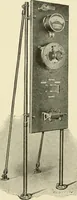 An illustration from Cyclopedia of applied electricity : a general reference work on direct-current generators and motors, storage batteries, electrochemistry, welding, electric wiring, meters, electric lighting, electric railways, power stations, switchboards, power transmission, alternating-current machinery, telegraphy, etc. (1916)