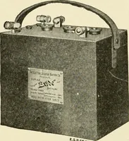 An illustration from Cyclopedia of applied electricity : a general reference work on direct-current generators and motors, storage batteries, electrochemistry, welding, electric wiring, meters, electric lighting, electric railways, power stations, switchboards, power transmission, alternating-current machinery, telegraphy, etc. (1916)