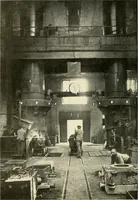 An illustration from Cyclopedia of applied electricity : a general reference work on direct-current generators and motors, storage batteries, electrochemistry, welding, electric wiring, meters, electric lighting, electric railways, power stations, switchboards, power transmission, alternating-current machinery, telegraphy, etc. (1916)