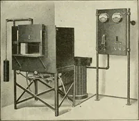An illustration from Cyclopedia of applied electricity : a general reference work on direct-current generators and motors, storage batteries, electrochemistry, welding, electric wiring, meters, electric lighting, electric railways, power stations, switchboards, power transmission, alternating-current machinery, telegraphy, etc. (1916)