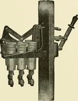 An illustration from Cyclopedia of applied electricity : a general reference work on direct-current generators and motors, storage batteries, electrochemistry, welding, electric wiring, meters, electric lighting, electric railways, power stations, switchboards, power transmission, alternating-current machinery, telegraphy, etc. (1916)