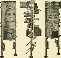 An illustration from Cyclopedia of applied electricity : a general reference work on direct-current generators and motors, storage batteries, electrochemistry, welding, electric wiring, meters, electric lighting, electric railways, power stations, switchboards, power transmission, alternating-current machinery, telegraphy, etc. (1916)