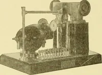 An illustration from Cyclopedia of applied electricity : a general reference work on direct-current generators and motors, storage batteries, electrochemistry, welding, electric wiring, meters, electric lighting, electric railways, power stations, switchboards, power transmission, alternating-current machinery, telegraphy, etc. (1916)