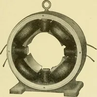 An illustration from Cyclopedia of applied electricity : a general reference work on direct-current generators and motors, storage batteries, electrochemistry, welding, electric wiring, meters, electric lighting, electric railways, power stations, switchboards, power transmission, alternating-current machinery, telegraphy, etc. (1916)
