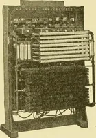 An illustration from Cyclopedia of applied electricity : a general reference work on direct-current generators and motors, storage batteries, electrochemistry, welding, electric wiring, meters, electric lighting, electric railways, power stations, switchboards, power transmission, alternating-current machinery, telegraphy, etc. (1916)
