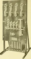 An illustration from Cyclopedia of applied electricity : a general reference work on direct-current generators and motors, storage batteries, electrochemistry, welding, electric wiring, meters, electric lighting, electric railways, power stations, switchboards, power transmission, alternating-current machinery, telegraphy, etc. (1916)