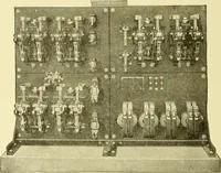 An illustration from Cyclopedia of applied electricity : a general reference work on direct-current generators and motors, storage batteries, electrochemistry, welding, electric wiring, meters, electric lighting, electric railways, power stations, switchboards, power transmission, alternating-current machinery, telegraphy, etc. (1916)