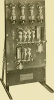 An illustration from Cyclopedia of applied electricity : a general reference work on direct-current generators and motors, storage batteries, electrochemistry, welding, electric wiring, meters, electric lighting, electric railways, power stations, switchboards, power transmission, alternating-current machinery, telegraphy, etc. (1916)