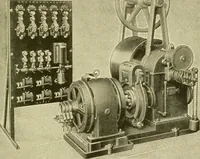 An illustration from Cyclopedia of applied electricity : a general reference work on direct-current generators and motors, storage batteries, electrochemistry, welding, electric wiring, meters, electric lighting, electric railways, power stations, switchboards, power transmission, alternating-current machinery, telegraphy, etc. (1916)