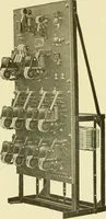 An illustration from Cyclopedia of applied electricity : a general reference work on direct-current generators and motors, storage batteries, electrochemistry, welding, electric wiring, meters, electric lighting, electric railways, power stations, switchboards, power transmission, alternating-current machinery, telegraphy, etc. (1916)