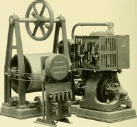 An illustration from Cyclopedia of applied electricity : a general reference work on direct-current generators and motors, storage batteries, electrochemistry, welding, electric wiring, meters, electric lighting, electric railways, power stations, switchboards, power transmission, alternating-current machinery, telegraphy, etc. (1916)