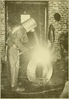 An illustration from Cyclopedia of applied electricity : a general reference work on direct-current generators and motors, storage batteries, electrochemistry, welding, electric wiring, meters, electric lighting, electric railways, power stations, switchboards, power transmission, alternating-current machinery, telegraphy, etc. (1916)