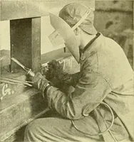 An illustration from Cyclopedia of applied electricity : a general reference work on direct-current generators and motors, storage batteries, electrochemistry, welding, electric wiring, meters, electric lighting, electric railways, power stations, switchboards, power transmission, alternating-current machinery, telegraphy, etc. (1916)