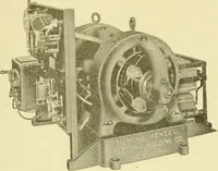 An illustration from Cyclopedia of applied electricity : a general reference work on direct-current generators and motors, storage batteries, electrochemistry, welding, electric wiring, meters, electric lighting, electric railways, power stations, switchboards, power transmission, alternating-current machinery, telegraphy, etc. (1916)
