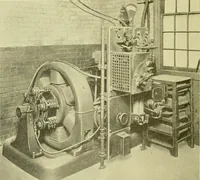 An illustration from Cyclopedia of applied electricity : a general reference work on direct-current generators and motors, storage batteries, electrochemistry, welding, electric wiring, meters, electric lighting, electric railways, power stations, switchboards, power transmission, alternating-current machinery, telegraphy, etc. (1916)