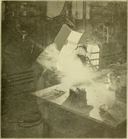 An illustration from Cyclopedia of applied electricity : a general reference work on direct-current generators and motors, storage batteries, electrochemistry, welding, electric wiring, meters, electric lighting, electric railways, power stations, switchboards, power transmission, alternating-current machinery, telegraphy, etc. (1916)