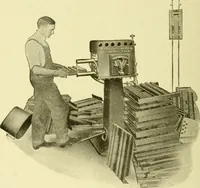 An illustration from Cyclopedia of applied electricity : a general reference work on direct-current generators and motors, storage batteries, electrochemistry, welding, electric wiring, meters, electric lighting, electric railways, power stations, switchboards, power transmission, alternating-current machinery, telegraphy, etc. (1916)